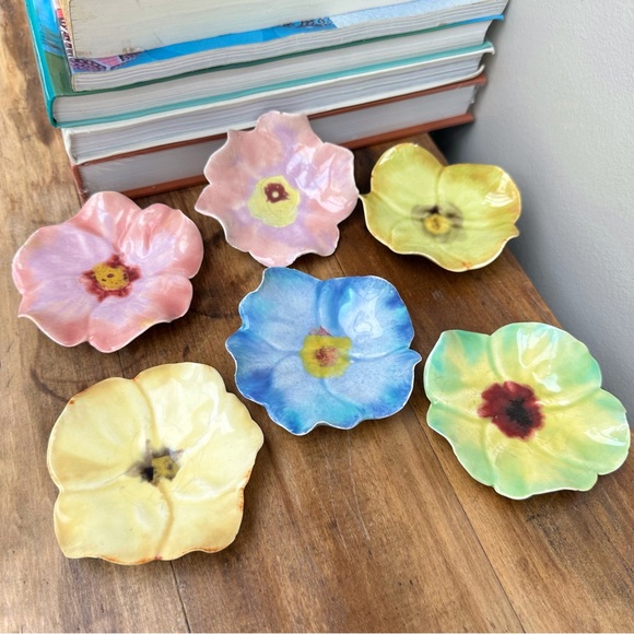 1940’s Petalware Suman California Art Pottery Doris Signed (6) - Picture 1 of 9